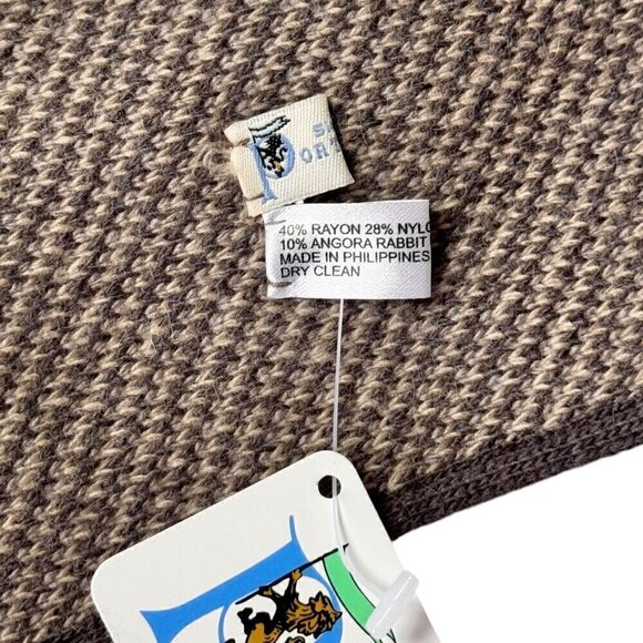 NWT Portolano Twist Headband Knit Cashmere Angora Blend Brown Beige Fall Winter - Picture 6 of 10